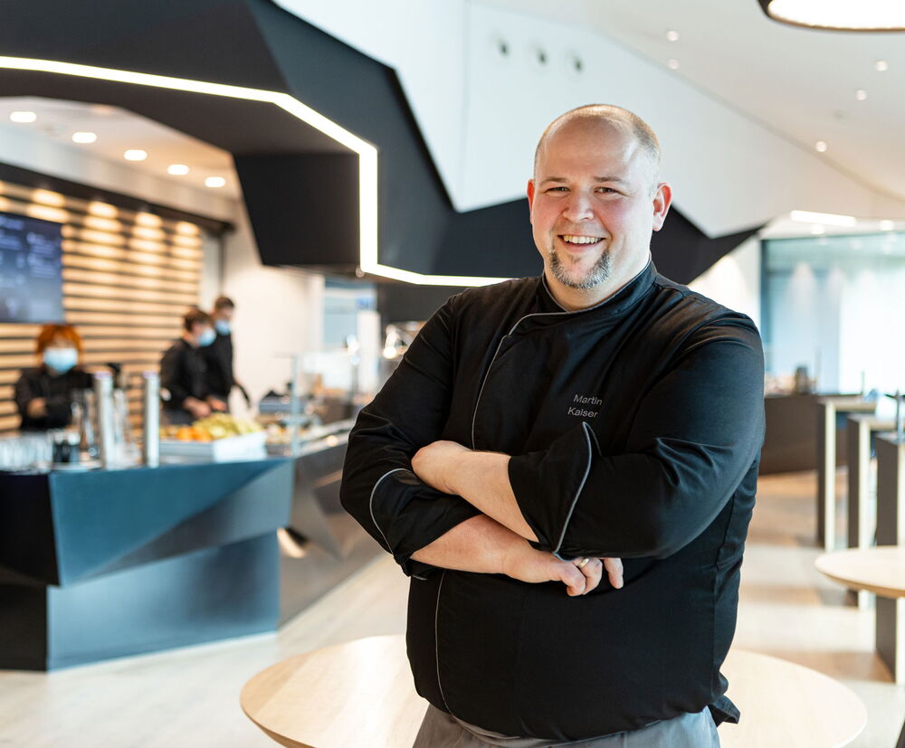 Anspruchsvoll und kreativ: Martin Kaiser, Küchenchef des robatherm Restaurants.